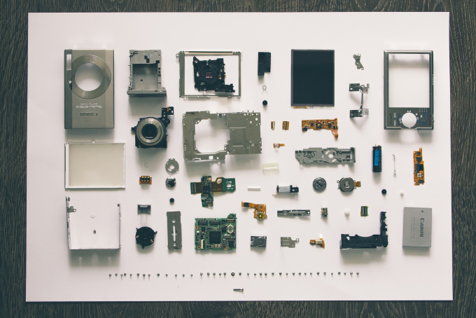 techie disassembled parts